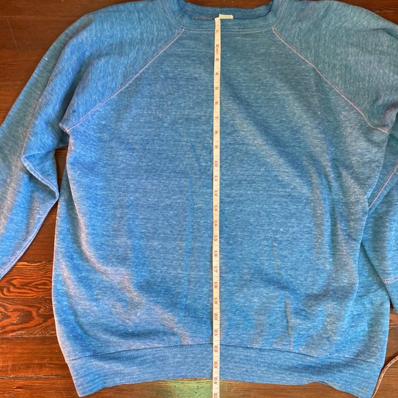 Vintage faded raglan sweatshirt overstitched 1960s - Picture 6 of 7
